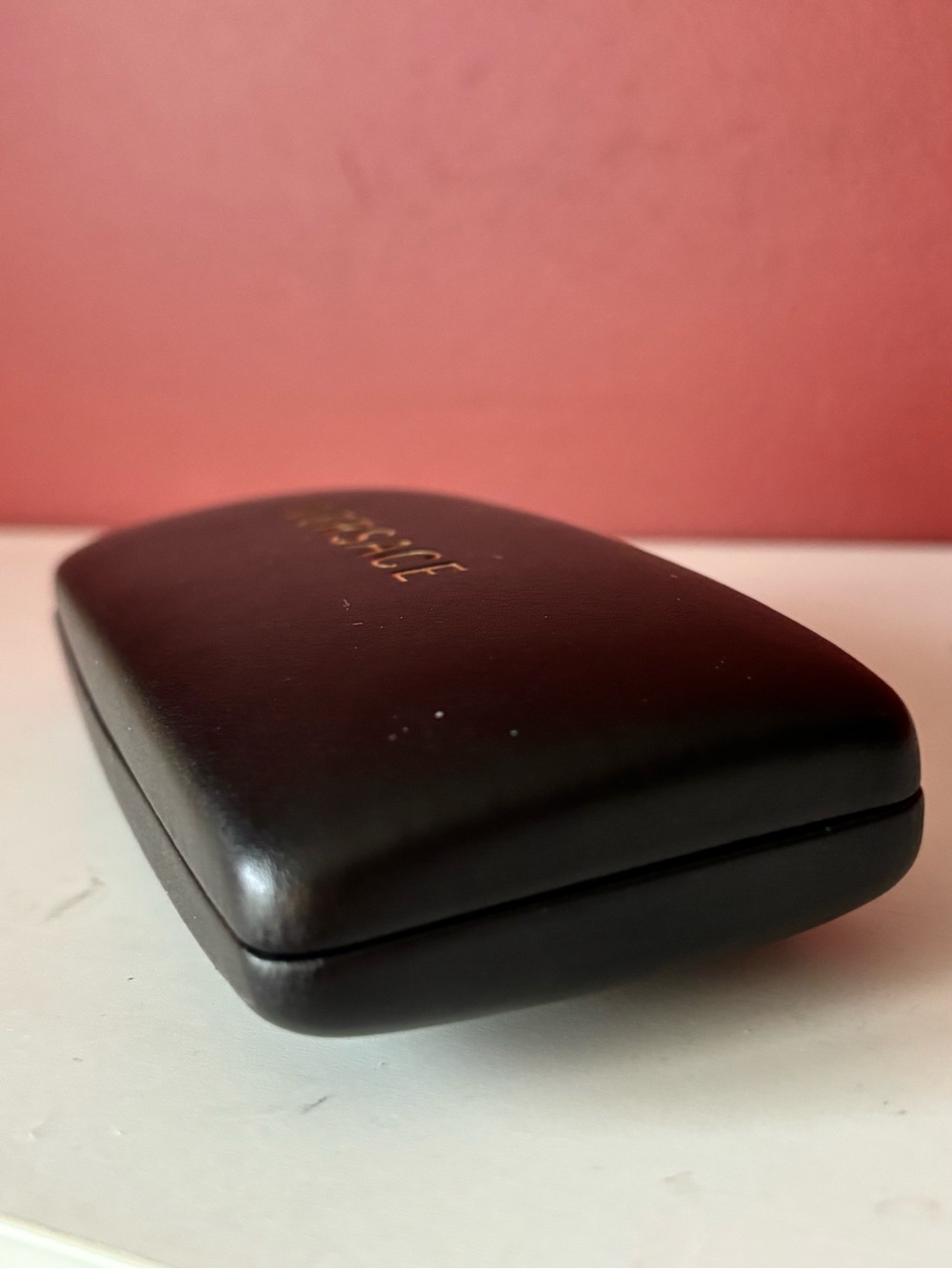 VERSACE Rounded  Hard Shell  Black Eyeglass Case - Picture 5 of 6